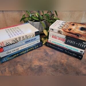 VARIOUS AUTHORS Bundle of 8 Books, Various Genre